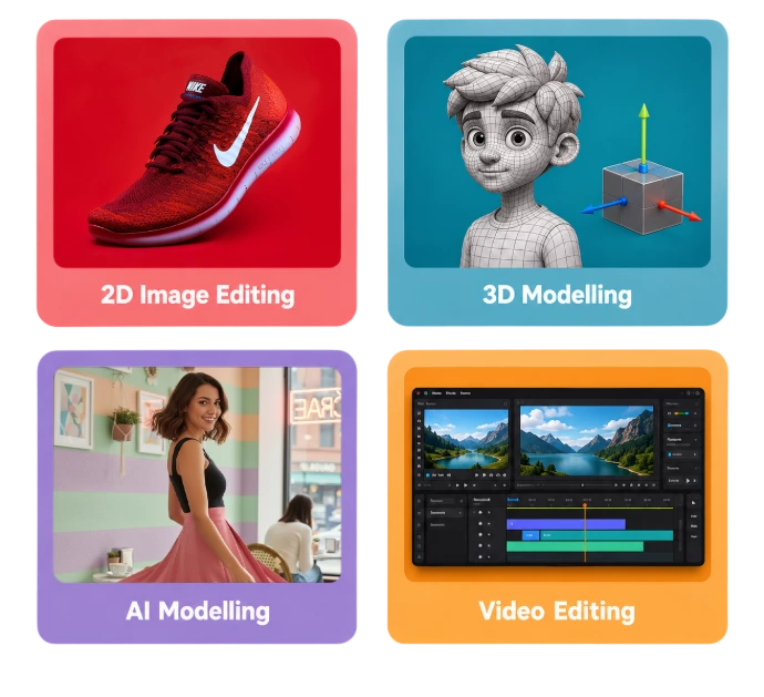 2D Image Editing, 3D Modelling, AI Modelling, and Video Editing services | Cutout Master Studio